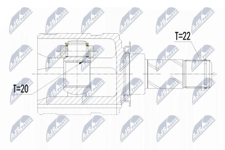 ШАРНИР РАВНЫХ УГЛОВЫХ СКОРОСТЕЙ NTY NPW-PL-051