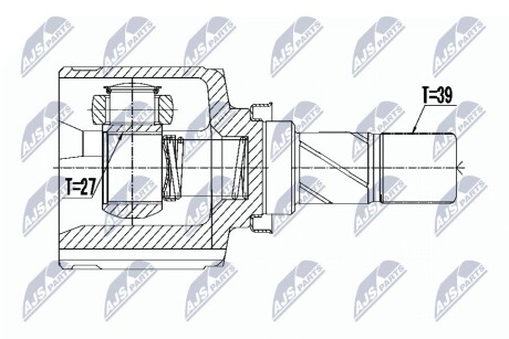 ШАРНИР РАВНЫХ УГЛОВЫХ СКОРОСТЕЙ NTY NPW-PL-058