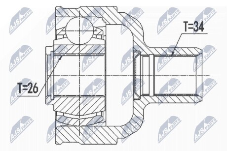 ШАРНИР РАВНЫХ УГЛОВЫХ СКОРОСТЕЙ NTY NPW-PL-084