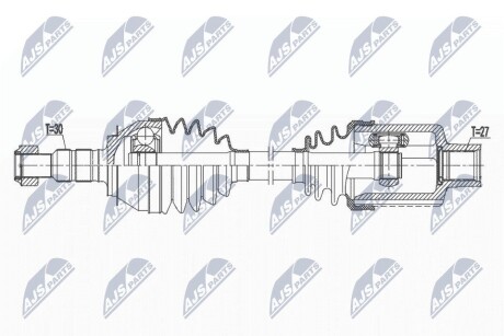 ПОЛУОСЬ NTY NPW-PL-115