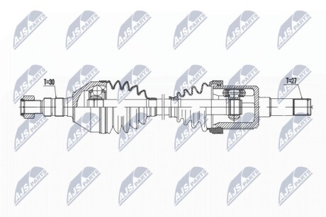 ПОЛУОСЬ NTY NPW-PL-143