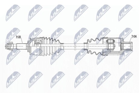 ПОЛУОСЬ NTY NPW-PL-147