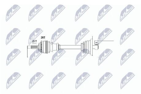 ПОЛУОСЬ NTY NPW-RE-013