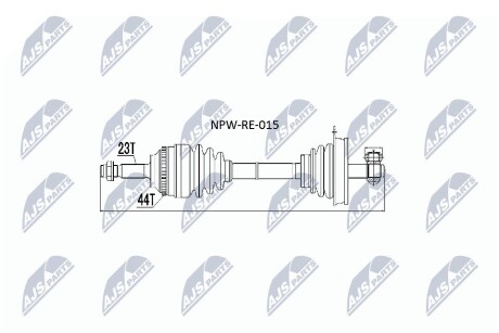 ПОЛУОСЬ NTY NPW-RE-015