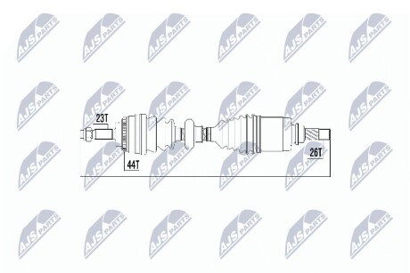 ПОЛУОСЬ NTY NPW-RE-017