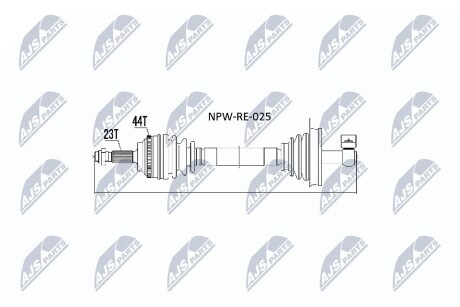 ПОЛУОСЬ NTY NPW-RE-025 (фото 1)