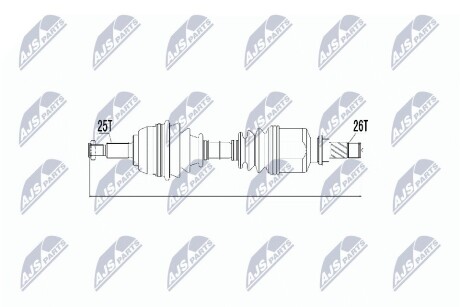 ПОЛУОСЬ NTY NPW-RE-031