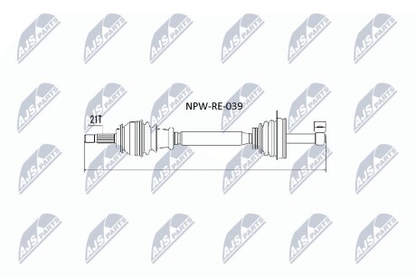 ПОЛУОСЬ NTY NPW-RE-039