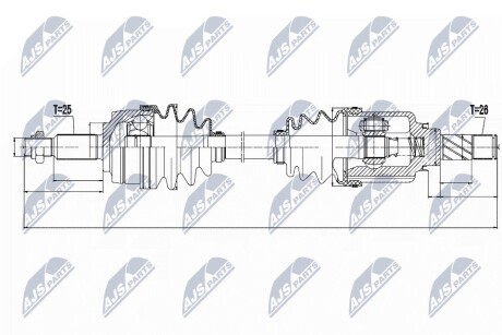 ПОЛУОСЬ NTY NPW-RE-049