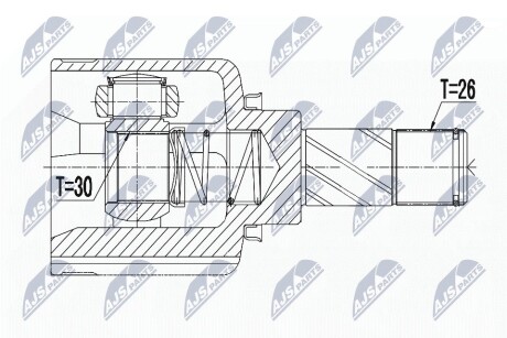 ШАРНИР РАВНЫХ УГЛОВЫХ СКОРОСТЕЙ NTY NPW-RE-057