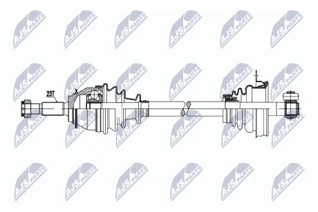 ПОЛУОСЬ NTY NPW-RE-065