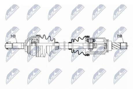 ПОЛУОСЬ NTY NPW-RE-069