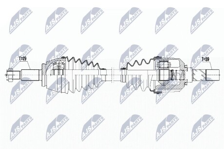 ПОЛУОСЬ NTY NPW-RE-087