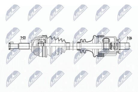 ПОЛУОСЬ NTY NPW-RE-093