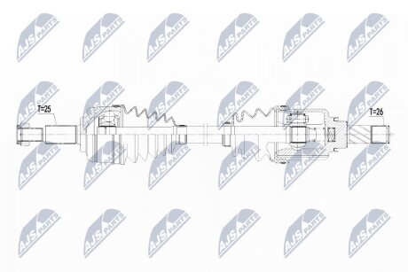 Піввісь передня права NTY NPW-RE-113