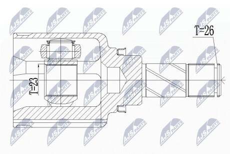 ШАРНИР РАВНЫХ УГЛОВЫХ СКОРОСТЕЙ NTY NPW-RE-121