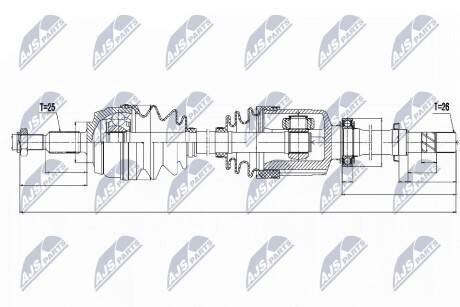 ПОЛУОСЬ NTY NPW-RE-132