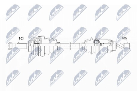 ПОЛУОСЬ NTY NPW-RE-138