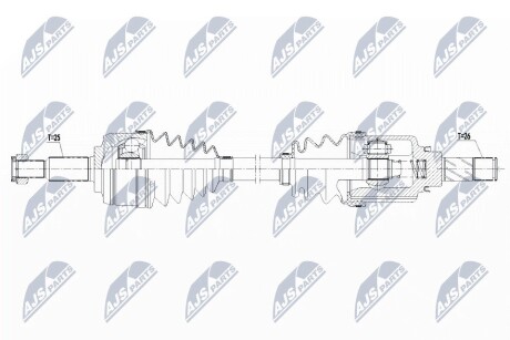 ПОЛУОСЬ NTY NPW-RE-142