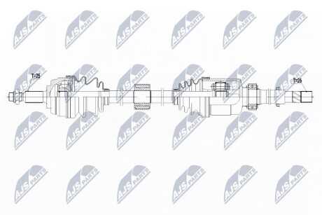 ПОЛУОСЬ NTY NPW-RE-144