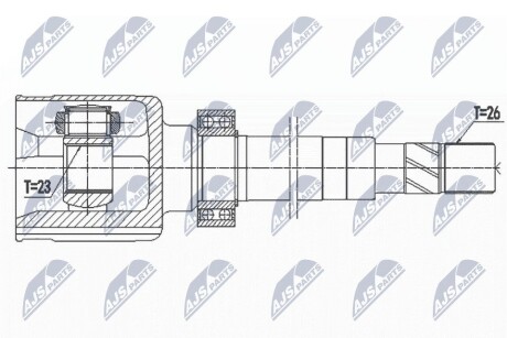 ШАРНИР РАВНЫХ УГЛОВЫХ СКОРОСТЕЙ NTY NPW-RE-145