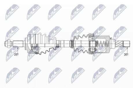 ПОЛУОСЬ NTY NPW-RE-147