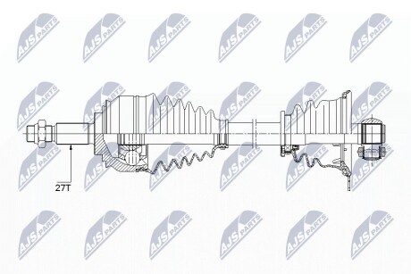 ПОЛУОСЬ NTY NPW-RE-153