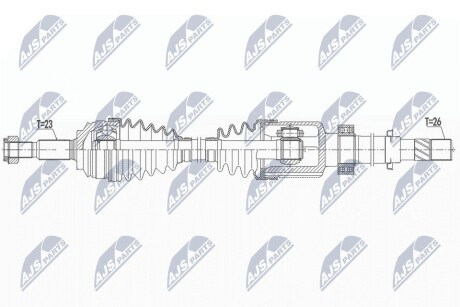 ПОЛУОСЬ NTY NPW-RE-158