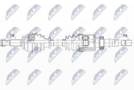 ПОЛУОСЬ NTY NPW-RE-160