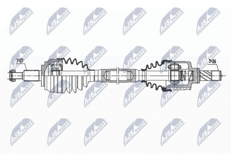 ПОЛУОСЬ NTY NPW-RE-173