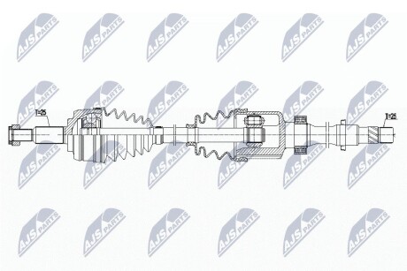 ПОЛУОСЬ NTY NPW-RE-179