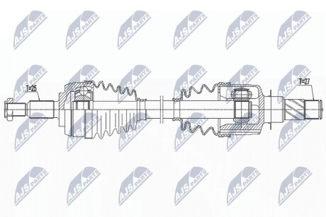 ПОЛУОСЬ NTY NPW-RE-189