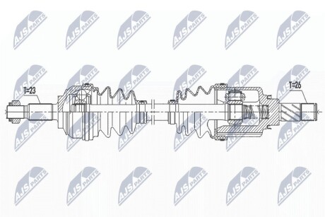 ПОЛУОСЬ NTY NPW-RE-191