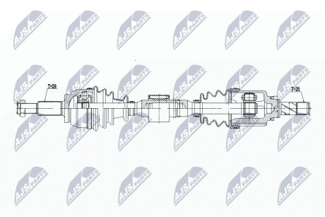 ПОЛУОСЬ NTY NPW-RE-197