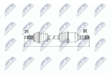 ПОЛУОСЬ NTY NPW-SB-010