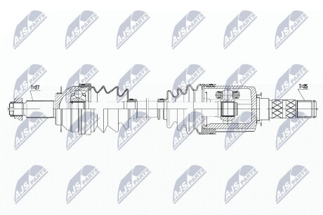 Піввісь NTY NPW-SB-012