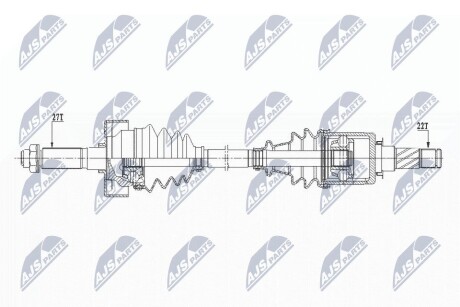 ПОЛУОСЬ NTY NPW-SB-029