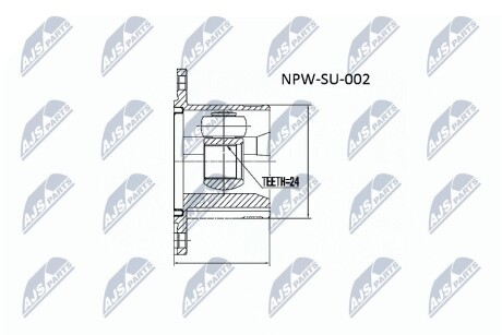 ШАРНИР РАВНЫХ УГЛОВЫХ СКОРОСТЕЙ NTY NPW-SU-002