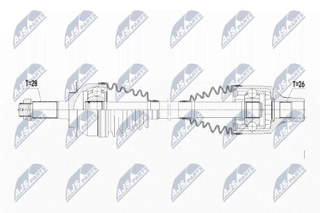 ПОЛУОСЬ NTY NPW-SU-017