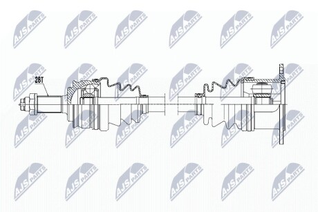 Привідний вал права NTY NPW-SU-021