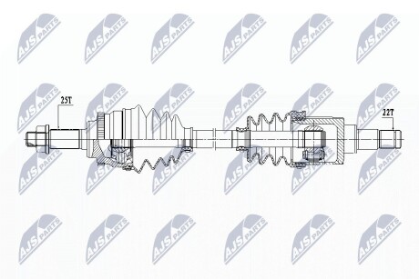 ПОЛУОСЬ NTY NPW-SU-031