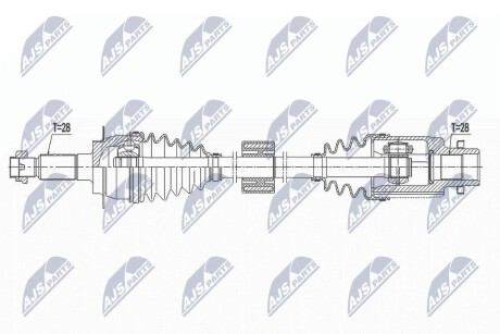 ПОЛУОСЬ NTY NPW-SU-035