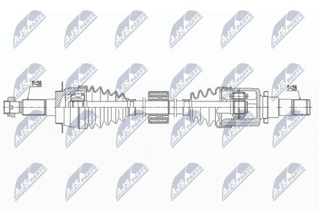 ПОЛУОСЬ NTY NPW-SU-037