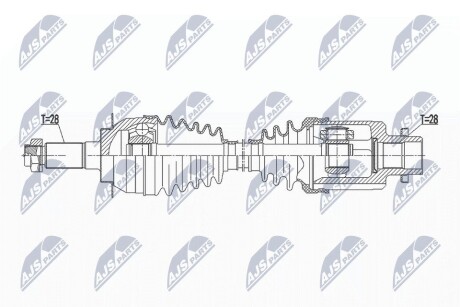 ПОЛУОСЬ NTY NPW-SU-039