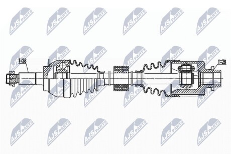 ПОЛУОСЬ NTY NPW-SU-042 (фото 1)