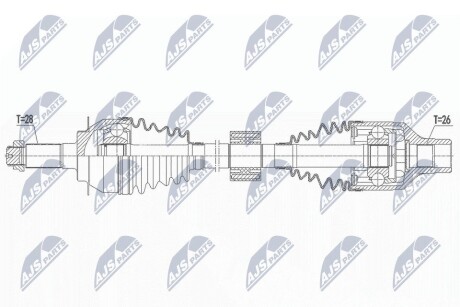 ПОЛУОСЬ NTY NPW-SU-054