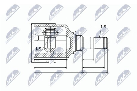 ШАРНИР РАВНЫХ УГЛОВЫХ СКОРОСТЕЙ NTY NPW-TY-059