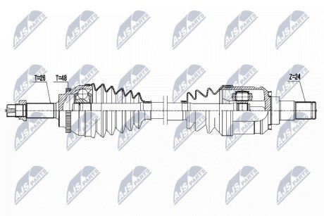 ПОЛУОСЬ NTY NPW-TY-074