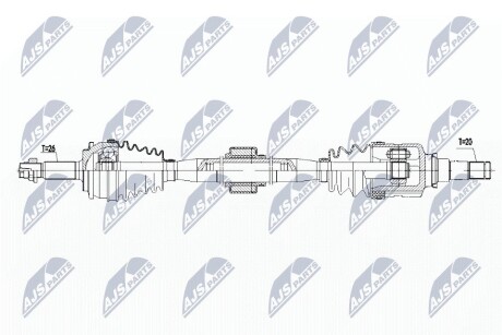 ПОЛУОСЬ NTY NPW-TY-085 (фото 1)