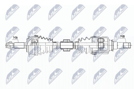 ПОЛУОСЬ NTY NPW-TY-087